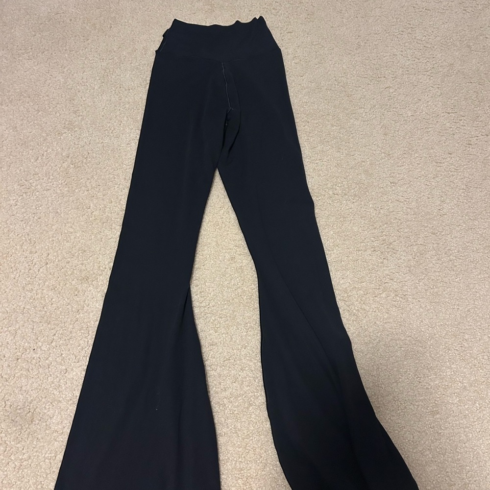 Aerie Crossover Black Flared Leggings